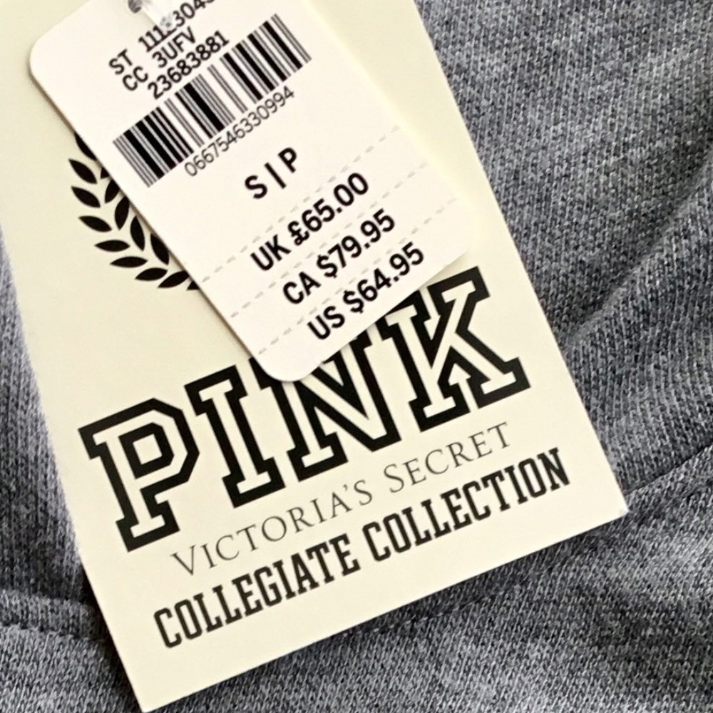 NWT Victorias Secret Pink Campus Oversized Hoodie - Picture 6 of 8